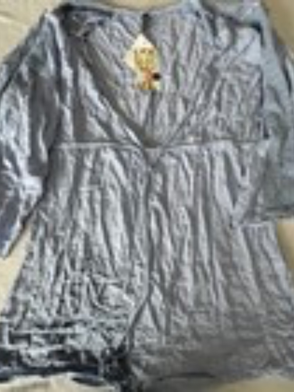 Raviya Chambray Blue Swim Cover Up Dress Tie Waist Bell Sleeve NEW Small Beach - Picture 2 of 4